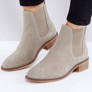ASOS ABSOLUTE Suede Chelsea Ankle Boots